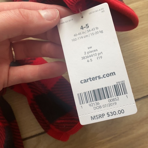 NWT Carter’s 2 Piece Nightgown - Picture 3 of 3